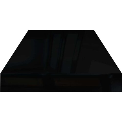 VidaXL plutajuća zidna polica visoki sjaj crna 60 x 23,5 x 3,8 cm MDF Slike