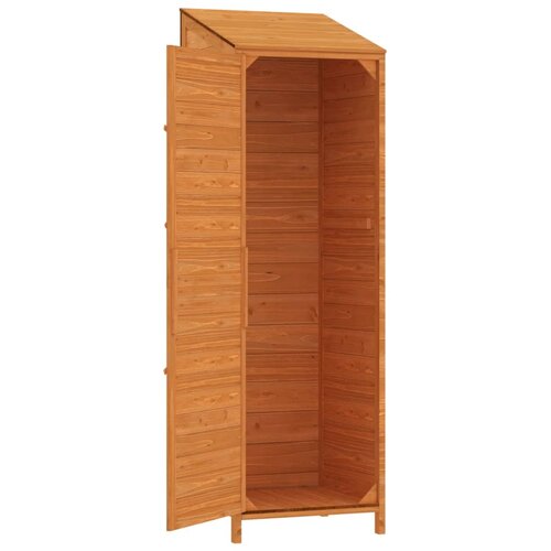  Vrtno spremi&amp;scaron;te smeđe 55 x 52 x 174,5 cm od masivne jelovine Slike