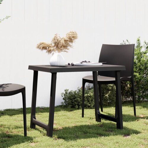 vidaXL Stol za kampiranje antracit 79 x 56 x 64 cm PP izgled drva Cijene