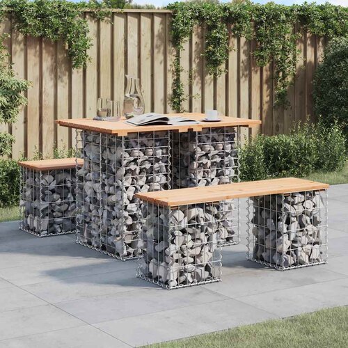  Vrtni stol Gabion dizajn 100x70x72 cm Masivno drvo Bor Cijene