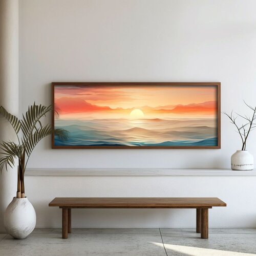 WALLXPERT FAH022-120 Multicolor Decorative Framed MDF Painting Cene