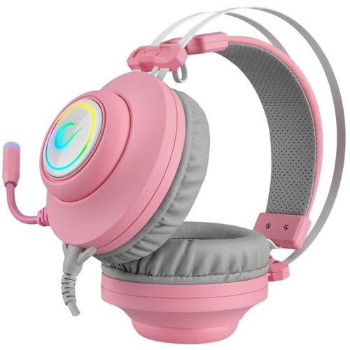 Rampage Slušalice sa mikrofonom gaming RAMPAGE RM-K1 PULSAR pink, USB, 7.1 Surround+Vibration, RGB, dugi fleksibilni mikrofon Cene