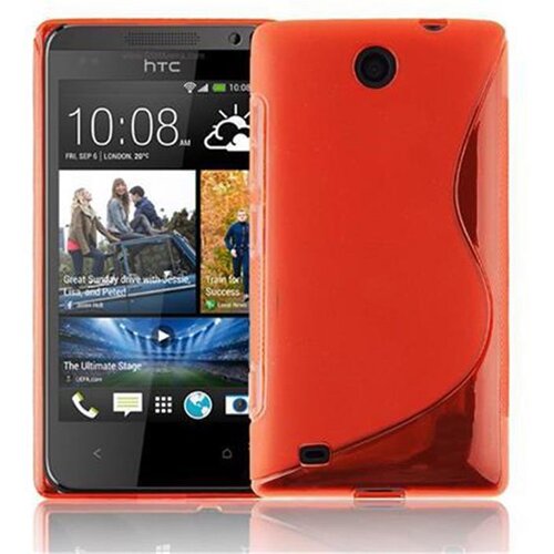 Cadorabo Case, združljiv s HTC v Candy Apple Red - Za&scaron;čitni pokrov iz fleksibilnega silikona TPU, (20591578) Cene