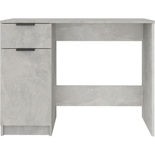  Radni stol boja betona 100 x 50 x 75 cm od konstruiranog drva Slike