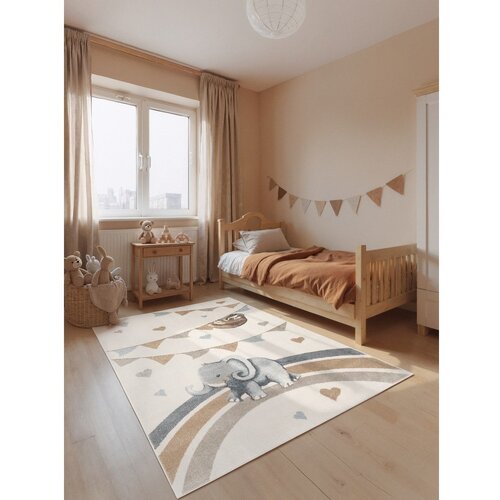 Villeroy Boch Kremno bela otro&amp;scaron;ka preproga 120x170 cm Walk like an Elephant Rainbow Party &amp;ndash; Slike