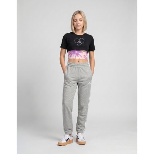 Adidas Majice s kratkimi rokavi SATIN EMBROIDERY CROPPED GRAPHIC T-SHIRT Črna Slike