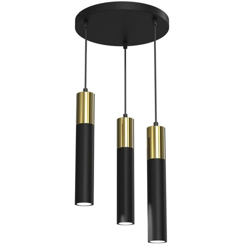  Luster na sajli CASSA 3xGU10/8W/230V crna/zlatna Cene