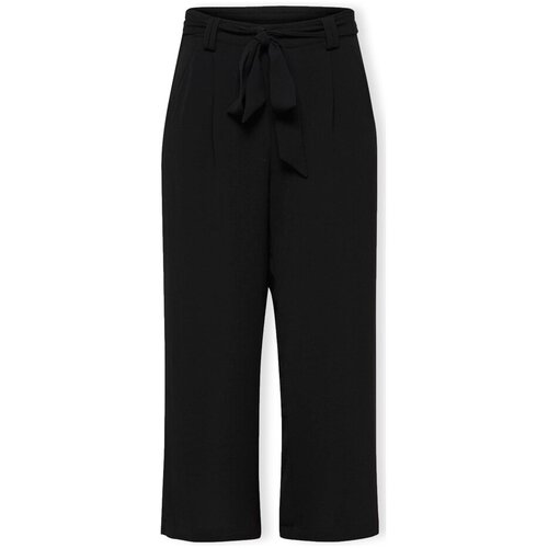 Only Noos Winner Palazzo Trousers - Black Crna Cijene