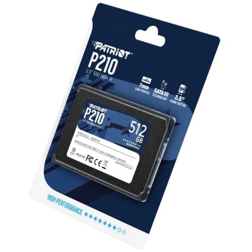 SSD 2.5 SATA3 512GB Patriot P210 520MBs/430MBs P210S512G25 Cene