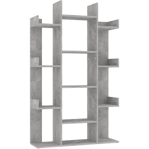 Maison Chic Knjižna omara - Knjižni regal betonsko siva 86x25,5x140 cm iverna plo&amp;scaron;ča, (21725723) Slike