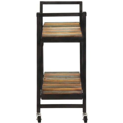 VidaXL Kuhinjska kolica 87x 36 x 81 cm od masivnog obnovljenog drva Slike
