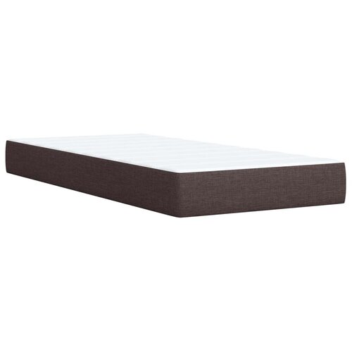  Boxspring krevet s madracem Tamno smeđa 80 x 200 cm Tkanina - Tamno smeđa 80 x 200 cm Pro&amp;scaron;iveno gumbima Slike