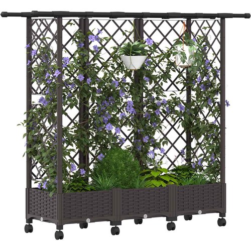  Povi&amp;scaron;eni krevet s mrežom i krovom Smeđa 164 x 40 x 127 cm PP Slike
