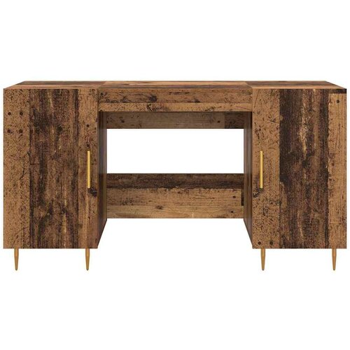  Stol s policom Staro drvo 140 x 50 x 75 cm Konstruirano drvo Slike