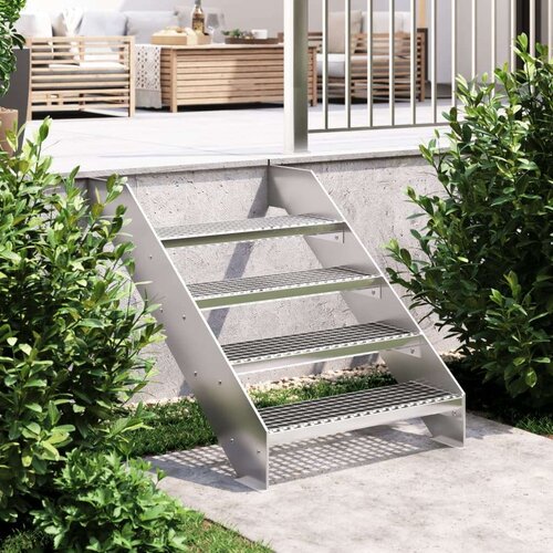  Re&amp;scaron;etkasta stepenica 70 x 24 x 7 cm od pocinčanog čelika Slike