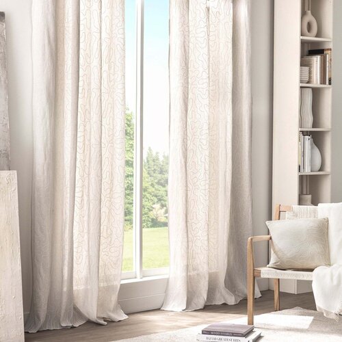 Douceur d int&amp;eacute;rieur Zavesa v naravni barvi 140x240 cm Cirana &amp;ndash; Slike