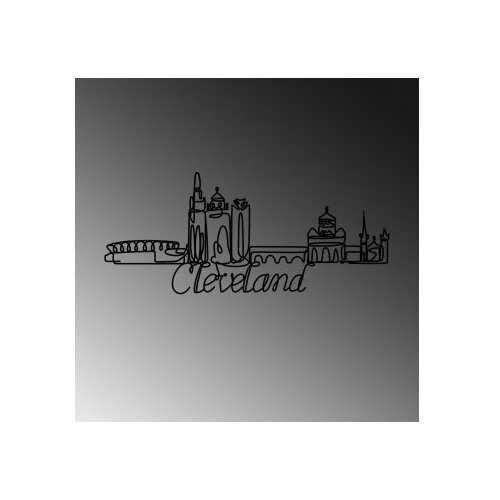 Wallxpert dekorativni metalni zidni pribor cleveland crna boja Slike