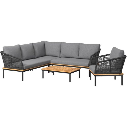 Ambia Garden VRTNI SET aluminij barve akacije antracit, siva, barva tikovine Cene