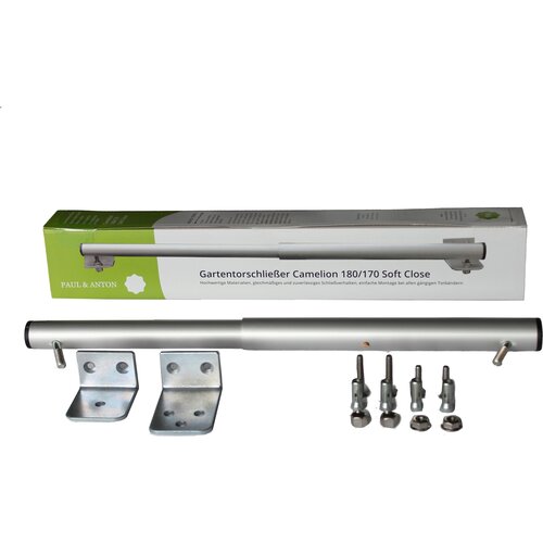  Zapiralo za vrtna vrata Camelion 180/170 Soft Close, srebrno - kot 80° Cene
