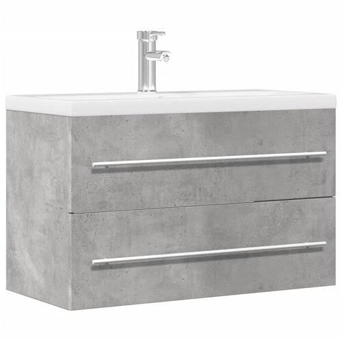 Ormarić za umivaonik beton siva 80x38,5x48 cm drveni Cene