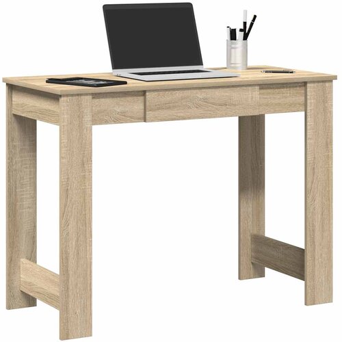 VidaXL Pisalna miza sonoma hrast 100x45x75 cm inženirski les Slike