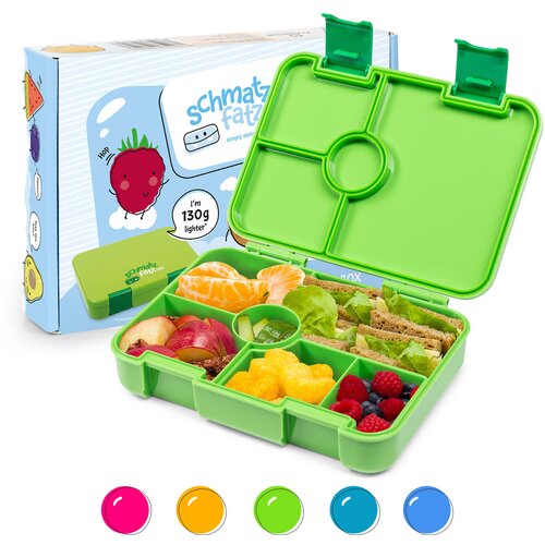 Klarstein schmatzfatz Lite, deseta kutija, 6 odjeljaka, 20,8 × 4,5 × 15 cm (Š × V × D), bez BPA, ekstra lagan Tritan Cijene