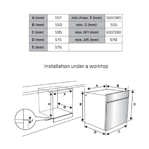 Vox ugradna rerna ebm 2110 w EBM2110W Slike