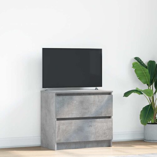 VidaXL TV omarica betonsko siva 60x35x54 cm inženirski les Slike
