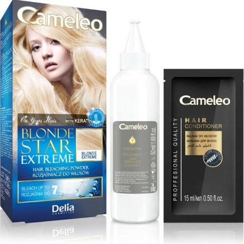 Delia cameleo posvetljivač u prahu za izbeljivanje kose - blond star extreme 25 g Cene