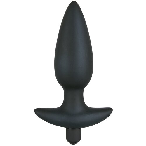 Black Velvets Silicone Vibrating Plug Large Cene