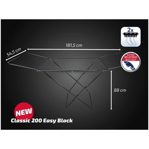 Leifheit Crna su&amp;scaron;ilica za rublje 20 m Classic 200 Easy &amp;ndash; Slike