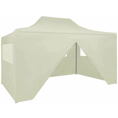  Profesionalen zložljiv vrtni šotor s 3 stranicami 3x4 m jeklo, (20568369)