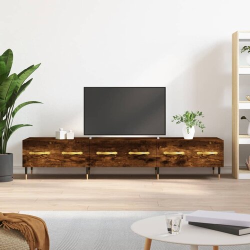 TV ormarić boja dimljenog hrasta 150x36x30 cm konstruirano drvo Slike