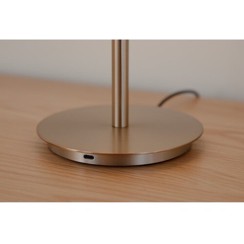 UMAGE Medeninasta kovinska LED zatemnitvena namizna svetilka s steklenim senčilom (vi&amp;scaron;ina 37 cm) Audrey Table &amp;ndash; Slike