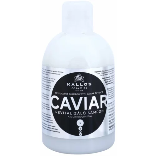 Kallos Cosmetics caviar restorative šampon za sjaj i mekoću kose 1000 ml za žene