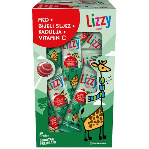 Lizzy Tusol Lizalica za decu za ublažavanje nadražaja grla i ka&amp;scaron;lja, 1 komad Slike
