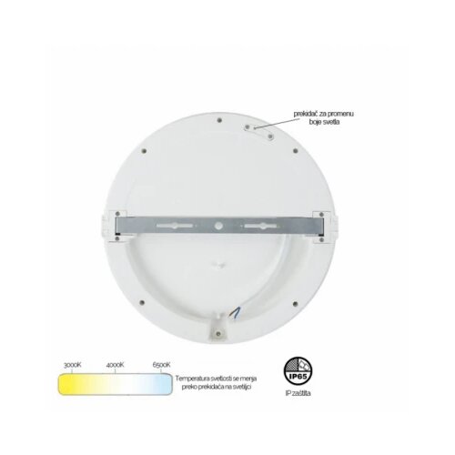  LED PLAFONJERA MONA-300-30W 3000/4000/6500K IP65 BELA Slike