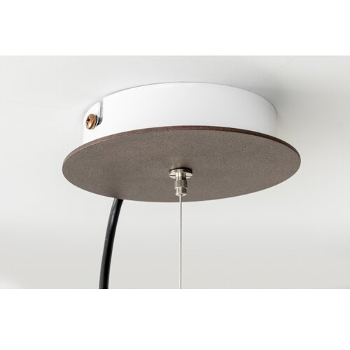  SIRU - Visilica na sajli TERRA 1xE27/60W/230V crno/prozirno venecijansko staklo Slike
