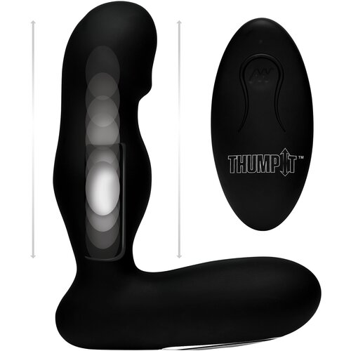Thump It 10X Thumping Prostate Stimulator Black Cene