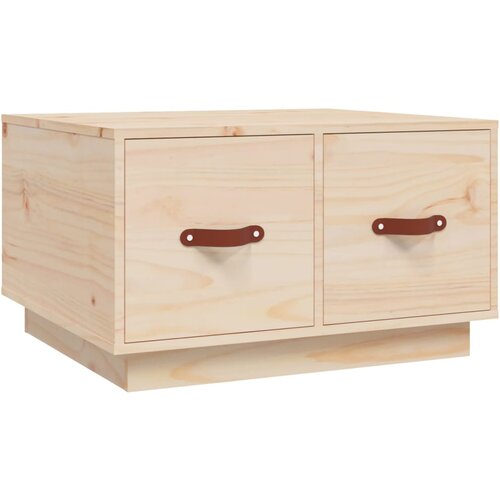 Maison Chic Klubska mizica - kavna mizica - Nizka mizica 60x53x35 cm trdna borovina, (21753632) Slike