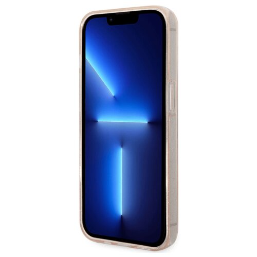 Guess gUHCP14XPCUGL4GGO ovitek za iPhone 14 Pro Max - prozoren z zlatimi ble&amp;scaron;čicami Slike