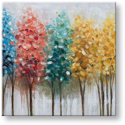  Naslikana slika na platnu drevesa 1-delna 60x60 cm CWF1718HE1 () Slike