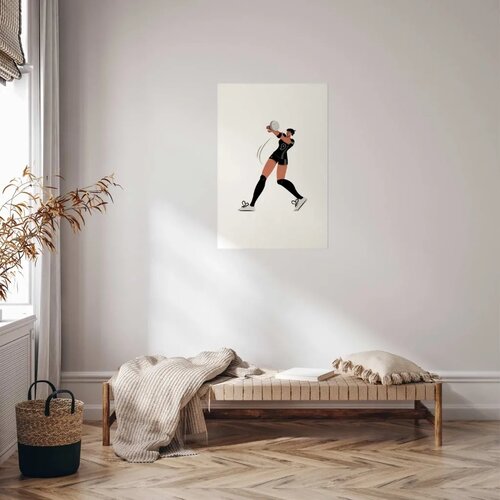  Plakat - Illustration - Female Volleyball Team Player 40x60 Bez okvira s margom Cene