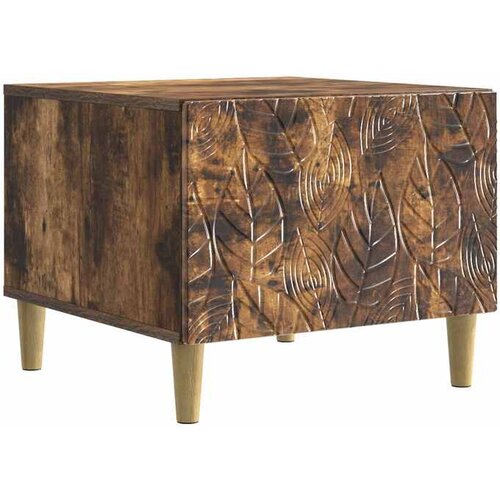 vidaXL Stolić za kavu Dimljeni hrast 50 x 49 x 40 cm Konstruirano drvo - Dimljeni hrast Cijene