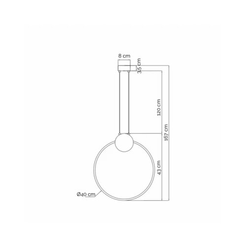 Vesta 563 VISILICA 25W 3000K CRNA/MESING Cene
