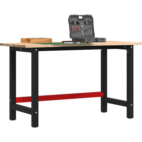 vidaXL Delovna miza 140x60x81,5 cm trdna hrastovina Cene