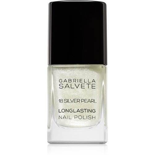 Gabriella Salvete longlasting enamel dolgoobstojen lak za nohte s sijajem 11 ml odtenek 18 silver pearl Cene