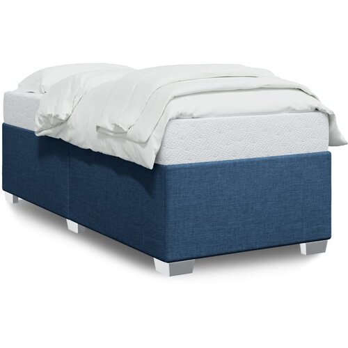  The Living Store Posteljni okvir moder 100x200 cm blago - Posteljni Okvir, (21496780) Slike
