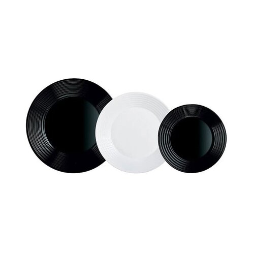 Luminarc harena set 18/1 crno beli tanjiri ( n1518 ) Cene