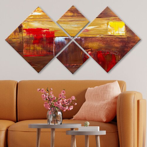 Wallity slika 4MDF1427684, 60x115 cm, 4 dela Cene